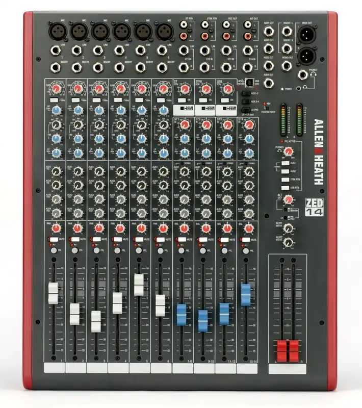 Allen & Heath ZED-14 14-Channel Mixer with USB Interface Markdown