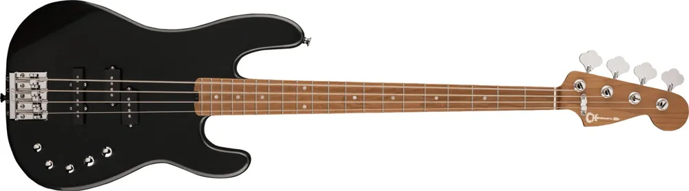 Best Price Charvel - Pro-Mod San Dimas® Bass PJ IV - Caramelized Maple Fingerboard - Metallic Black 296-3068-595