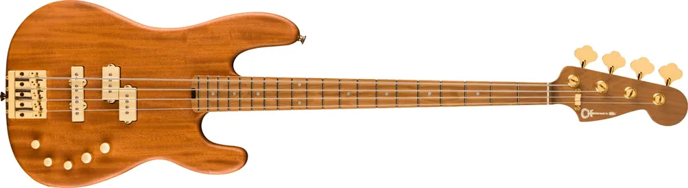 Charvel - Pro-Mod San Dimas® Bass PJ IV MAH -Caramelized Maple Fingerboard -Natural Mahogany- 296-3078-557 Worldwide Shipping