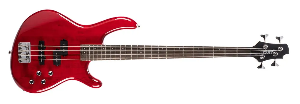 High Quality Cort - Action Bass Plus TR Trans-Red