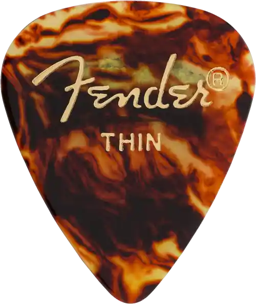 Trusted Brand Fender - Classic Celluloid - Tortoise Shell - 351 Shape - Thin - (144) - 198-0351-100