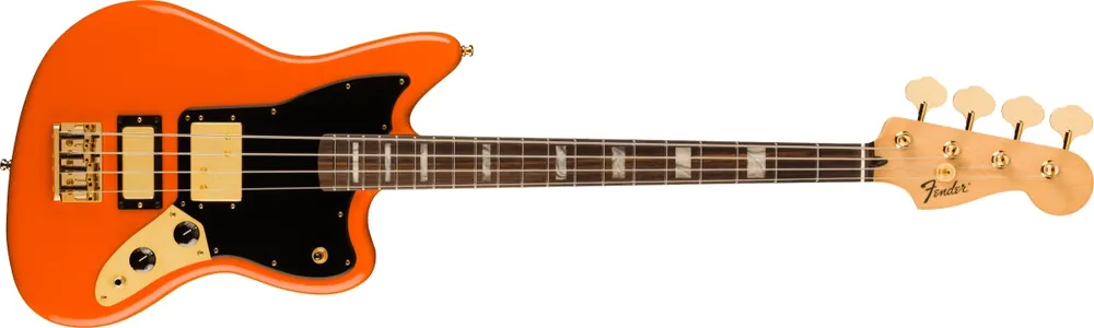 Fender - Limited Edition Mike Kerr Jaguar® Bass - Rosewood Fingerboard - Tiger's Blood Orange - 014-9460-382 Sale
