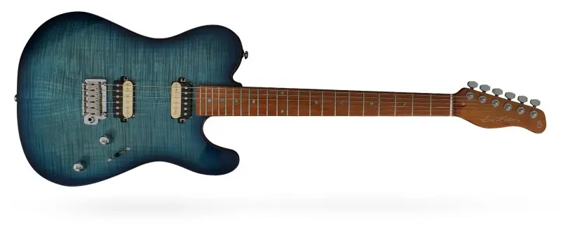 Top Pick Sire Bass Guitars - Larry Carlton T7 FM Electric Guitar - Transparent Blue - T7-FM-TBL