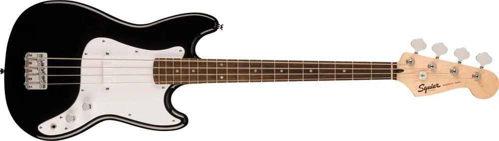Squier - Squier Sonic™ Bronco™ Bass - Laurel Fingerboard - White Pickguard - Black 037-3800-506 Fan Favorite