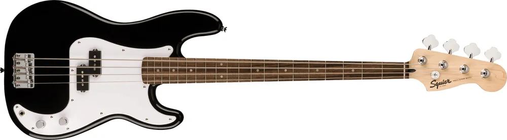 Squier - Squier Sonic™ Precision Bass® - Laurel Fingerboard - White Pickguard - Black 037-3900-506 Super Sale
