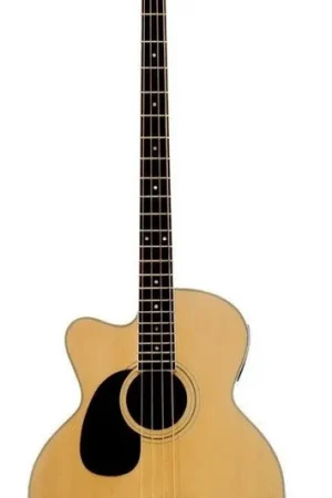 Warranty Included BeaverCreek - Acoustic Bass Left-Handed with Pick-Up & Gig Bag BCB05LCE LH
