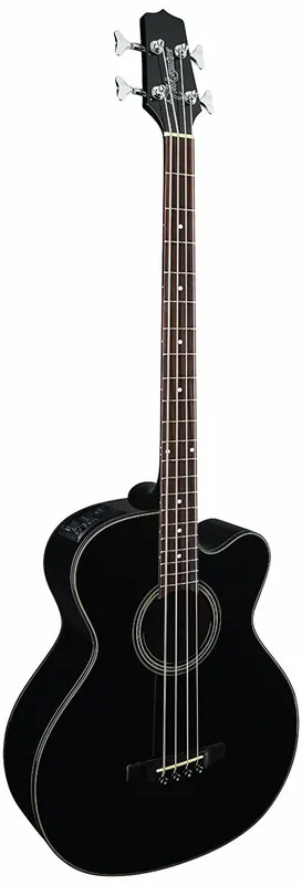 Takamine - G Series Acoustic Electric Bass Guitar - Venetian Cutaway - Black - GB30CE-BLK Limited Edition