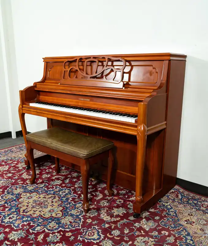 Young Chang Upright Piano | Satin Mahogany | SN: T00119086 | Used Clearance