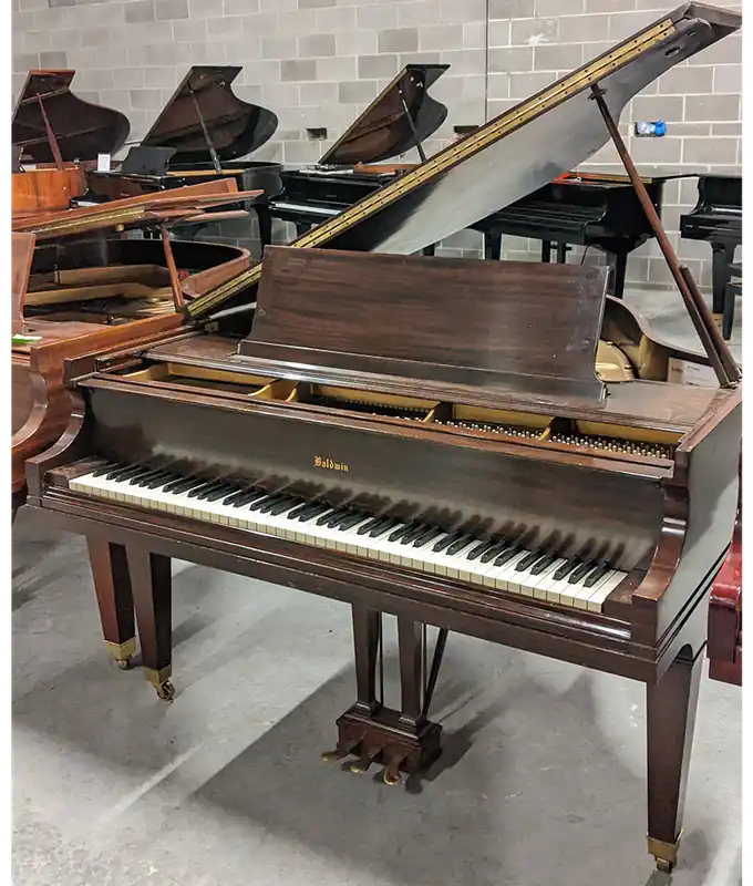 1940 Baldwin 5'2" Model M Baby Grand Piano | Satin Walnut | SN: 88833 | Used No Minimum Order