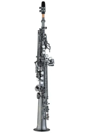 Top Pick Antigua Winds SS4290 PowerBell Pro Bb Soprano Saxophone - Black Nickel