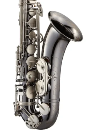 Antigua Winds TS4248 PowerBell Bb Tenor Saxophone - Black Nickel Body, Classic Nickel Keys Professional Grade