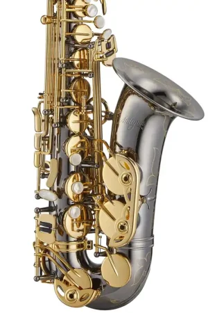 Antigua Winds AS4248BG PowerBell Professional Alto Saxophone - Black Nickel w/ Gold Keys Deal