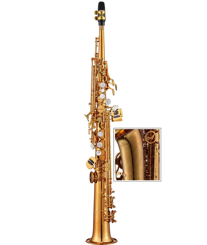 Antigua Winds ProOne SS6200 Bb Professional Soprano Saxophone - Amber Buy Direct