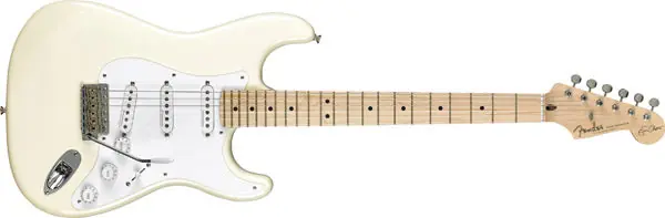 Save Now Fender - Clapton Stratocaster Olympic White Artist Series Electric Guitar 0117602805