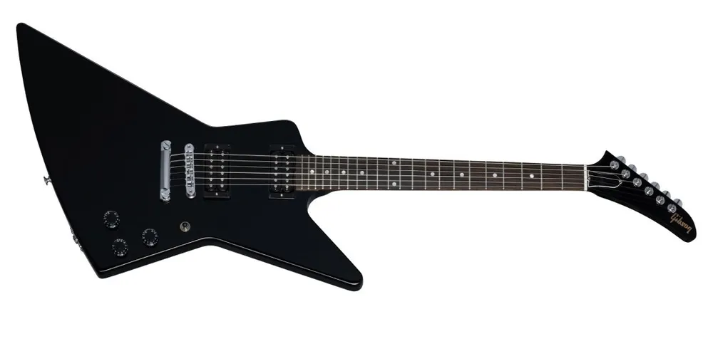 Free Delivery Gibson - 80s Explorer - Ebony- DSXE00EBCHYS