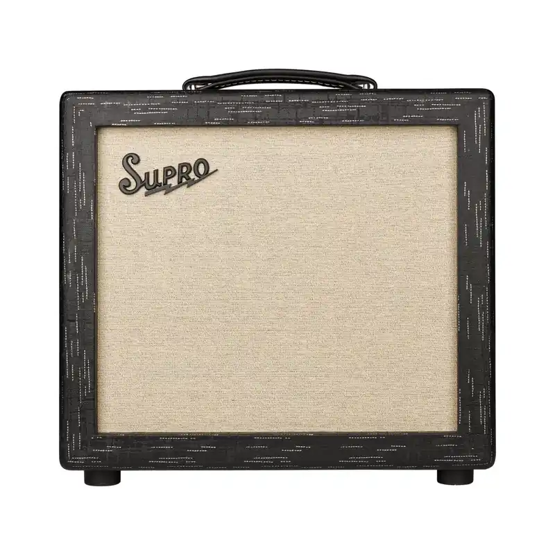 Supro - Amulet 15W 1x10 Tube Guitar Combo Amp - Black Scandia - 1612RT Seasonal Sale
