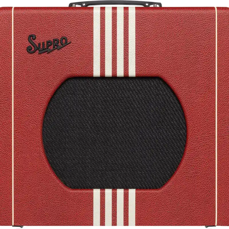 Next Day Delivery Supro - Limited-Edition Delta King 12 12" 15-watt Tube Combo Amp - Red - 1822RSBC
