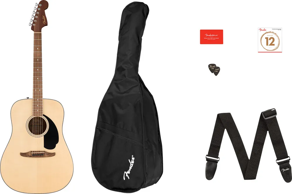 Fender California Standard Redondo Pack, Spruce Top, Black Pickguard - Natural Order Now
