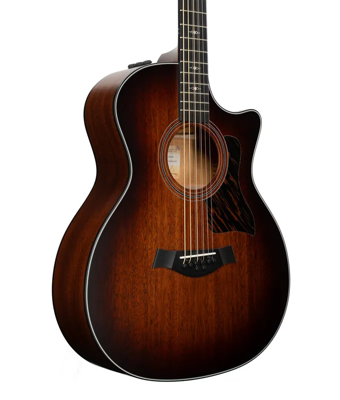 Taylor 324ce Baritone-8 LTD Mahogany/Mahogany Acoustic-Electric Guitar - Shaded Edgeburst | New Secure Checkout