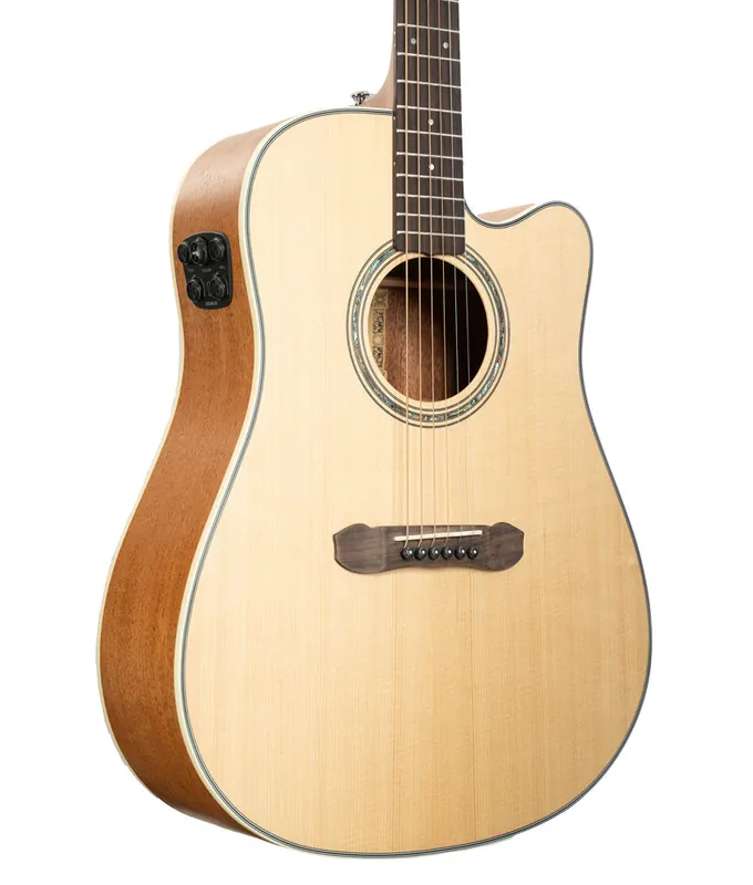 Fhosk Model 1D Mahogany/Spruce Acoustic-Electric Guitar - Natural | Used Price Drop