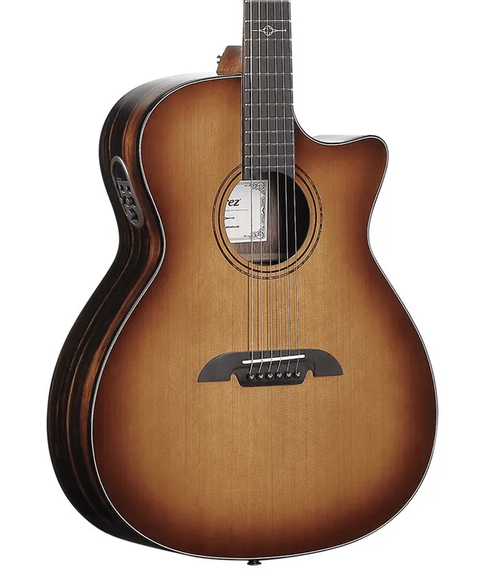 Buy Direct Alvarez AEG95ce Artist Elite Grand Auditorium Red Cedar/Macassar Ebony Acoustic-Electric Guitar - Shadowburst