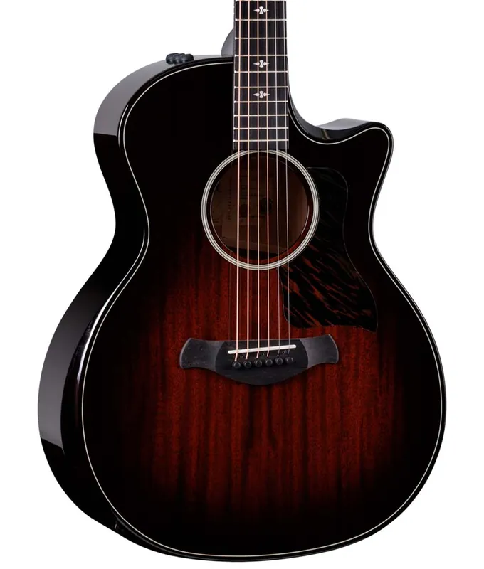 Taylor 524ce Builder's Edition Grand Auditorium Mahogany/Urban Ash Acoustic-Electric Guitar - Kona Burst Professional Grade