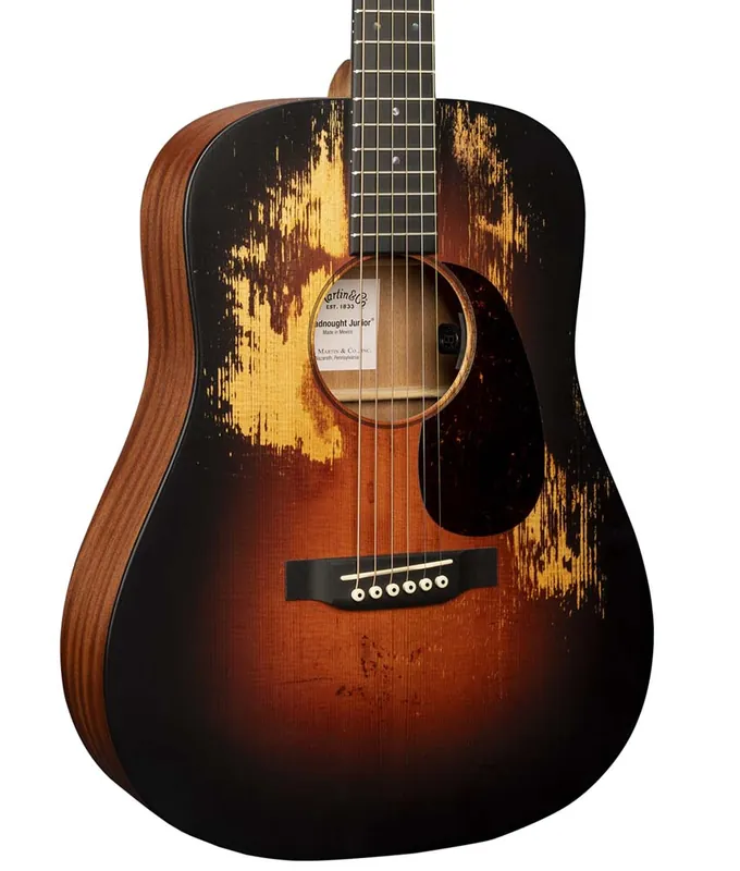 2025 Martin DJRE StreetLegend Dreadnought Junior Acoustic-Electric Guitar - Burst Genuine