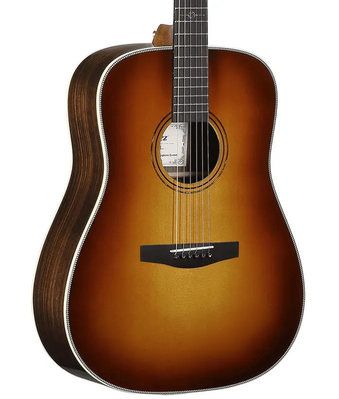 Alvarez LD70e Laureate Dreadnought Acoustic-Electric Guitar - Herringbone Sunset Authentic