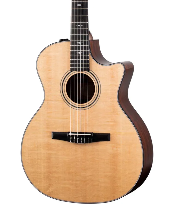 Taylor 314ce-N Grand Auditorium Spruce/Sapele Nylon-String Acoustic-Electric Guitar - Natural Final Sale