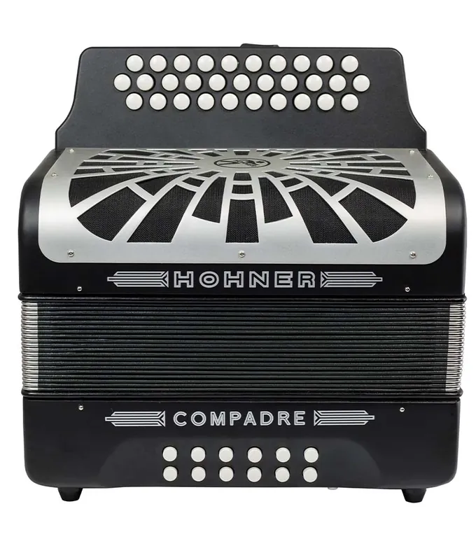 Buy Online Hohner Compadre FbBbEb Black Accordion w/ Gig Bag