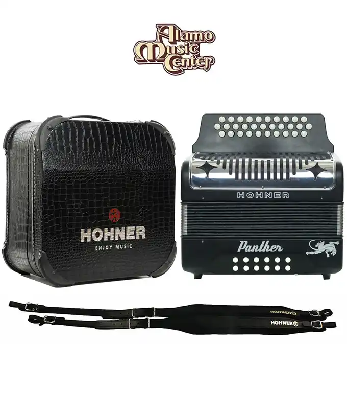 Hohner Panther GCF Accordion Bundle w/ Case Low Price