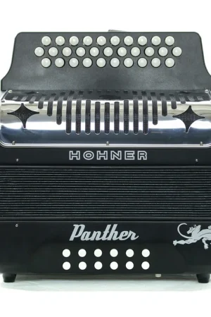 Hohner Panther FBbEb Black 3-Row Diatonic Accordion Price Drop