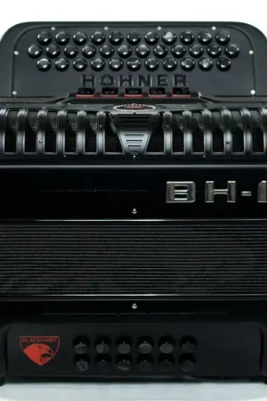Hohner Anacleto Blackhawk 5-Switch Compact FBbEb Accoordion - Matte Black Limited Offer