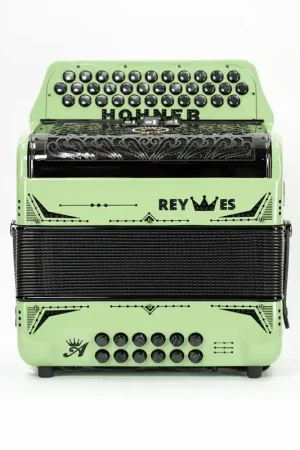 Buy Direct Hohner Anacleto Rey Especial II 3 Switch GCF Accordion - Pale Green | New
