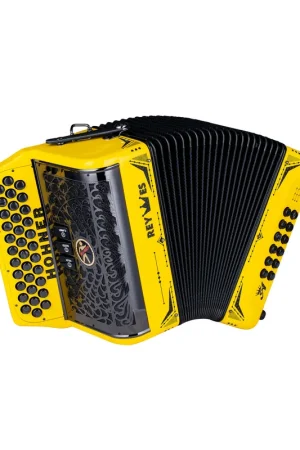 Hohner Anacleto Rey Especial II 3 Switch GCF Accordion - Traffic Yellow | New Exclusive Offer