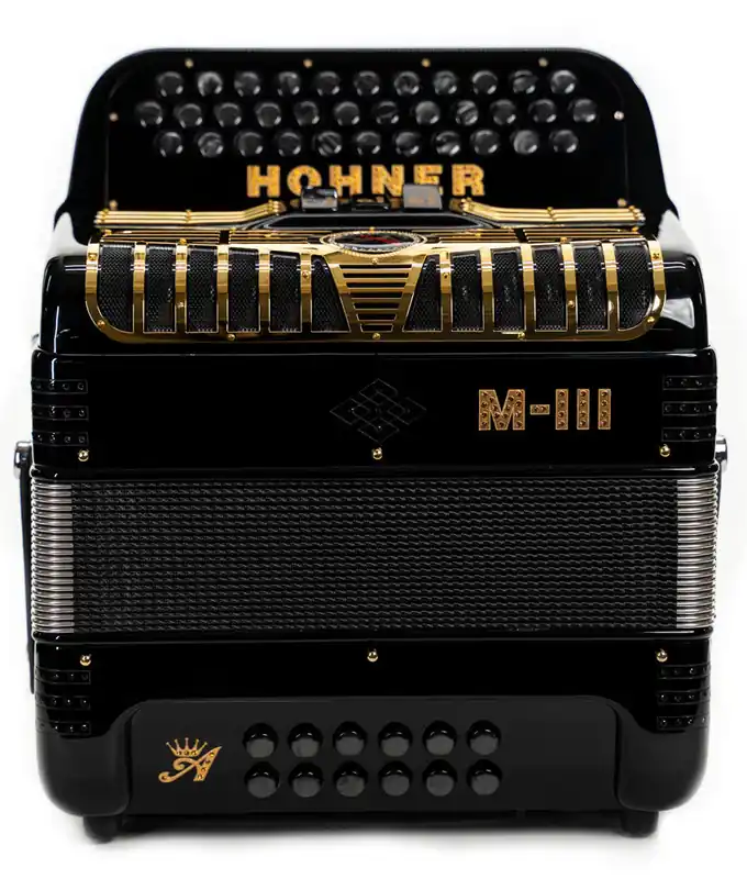 Hohner Anacleto MARK III 3 Switch Compact Accordion E Key - Black Place Order