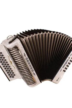 Luxury Hohner Corona II Xtreme GCF Accordion - White