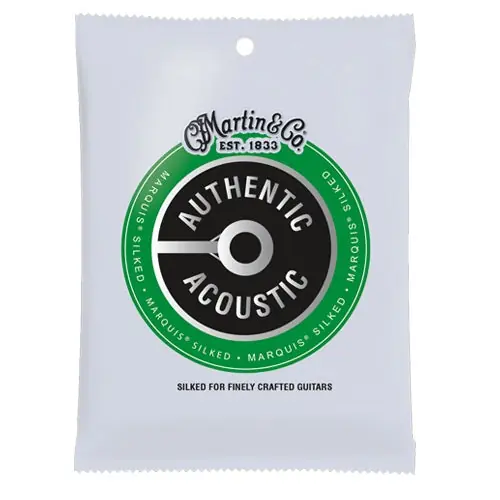 Martin - MA140S Authentic Acoustic Marquis Silked Strings - Light 12-54 High Quality