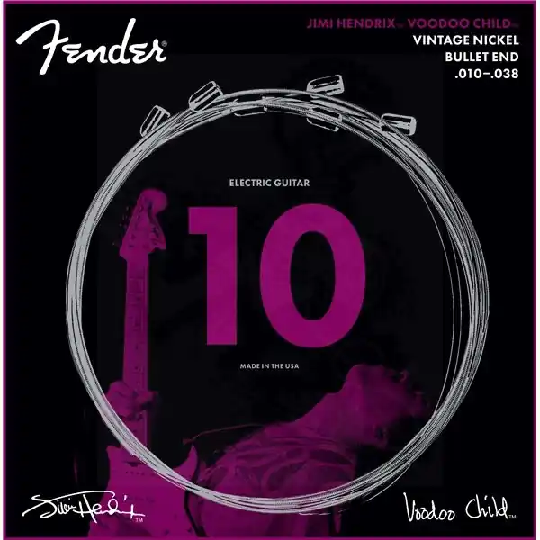 Low Price Fender - Hendrix Voodoo Child™ Bullet End Nickel 10-38 – 0733150609