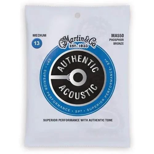 Martin - Authentic Acoustic MA550 Phosphor Bronze Medium 13.56 No Minimum Order