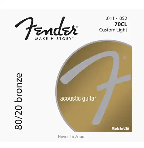 Fender – 80/20 Bronze Acoustic Strings Model#:0730070405 Factory Price