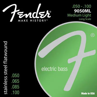 Bargain Fender - 9050ML "50 - .100 flatwound strings