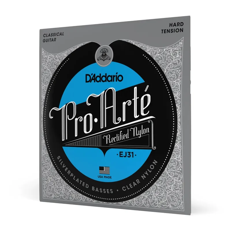 D'Addario - EJ31 Classics Rectified Classical Guitar Strings - Hard Tension Best Seller