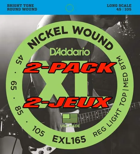 High Quality D'Addario - EXL165TP 2 Pack .45-.105