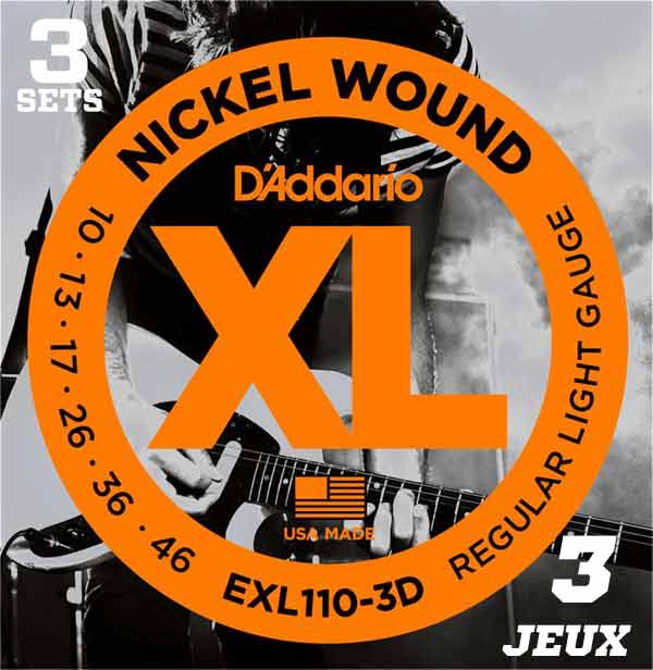 Weekend Sale D'Addario - EXL110-3D .10 - .46 3 pack