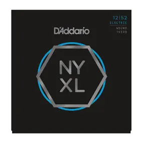 D'Addario - NYXL1252W Nickel Wound- Light Wound 3rd- 12-52 Clearance