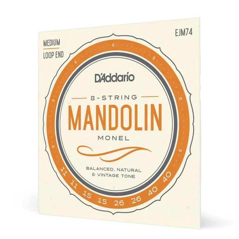 D'Addario - EJM74 Monel Mandolin Strings - Medium - 11-40 Buy Today