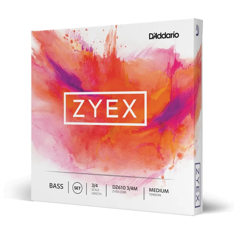 D'Addario - Zyex Bass String Set - 3/4 Scale - Medium Tension High Quality