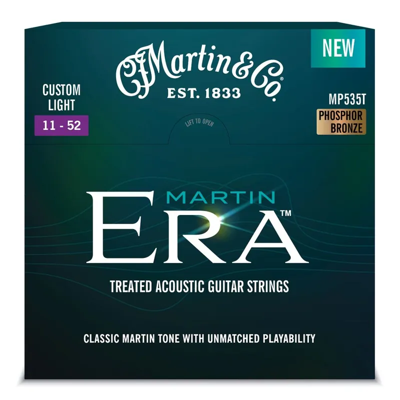 Martin (C.F. Martin & Co.) - Martin Era™ Treated Acoustic Guitar Strings - Custom Light - MP535T Certified