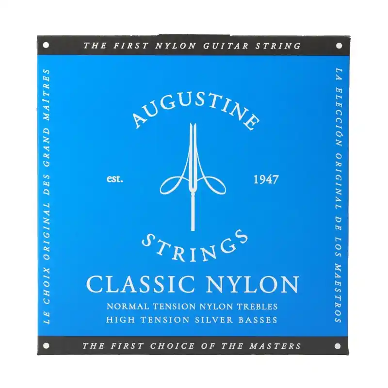 Secure Checkout Augustine - Classic/BLue- High Tension A/5Th Guitar Single String - BL5A